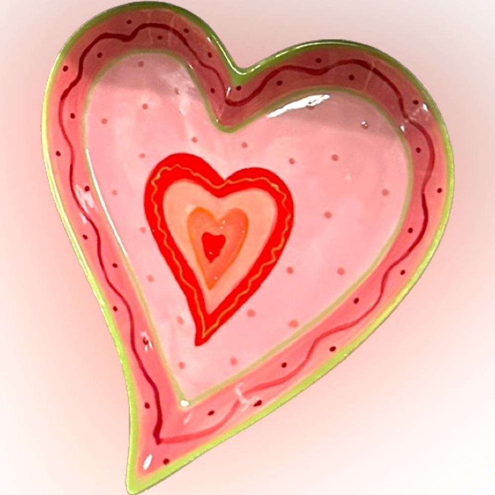 HEART DISH SWEET OLIVE DESIGNS LOVELY HEARTS COLLECTION Nancy Maekawa TRINKETS